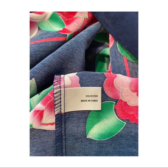 Peter Morrissey floral skirt BNWT size 10 pockets - Picture 10 of 10